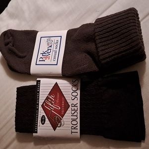 2 NEW PAIR BROWN SOCKS SZ 9-11, Firm!  Womens 9 - 11 Trouser & Ankle Style